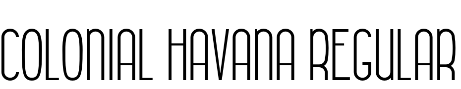 Colonial Havana Regular cкачати шрифт безкоштовно